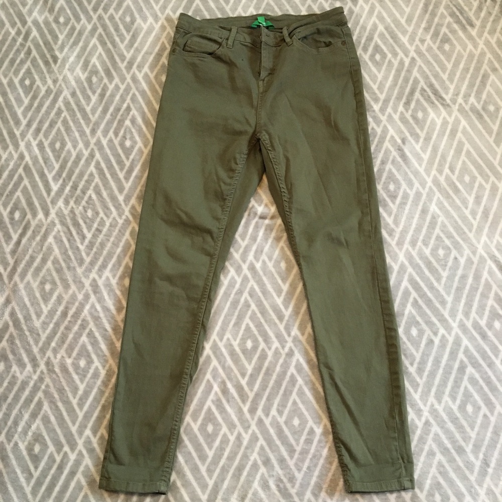 EUC Green Dip Pants